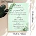 Spanish Serenity Prayer Painting Poster, Elegant Mixed-font Mint Green Floral Decor Poster, Calming Inspirational Quote Art, Suitable For Living Room_maomaolike.com