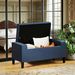 Ottoman Bench With Lift Top And Rubberwood Legs Upholstered Entryway Bench With Storage_maomaolike.com