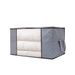 Storage Box Clothes Household Fabric Dust-proof Transparent Visual Storage Box Clothes Storage Box Quilt Storage Bag Designer Deko Home Decor_maomaolike.com