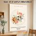 Hamlet Themed Painting Poster, Soft Watercolor Skull & Floral Decorative Poster, With Classic Literary Quotes, Ideal For Home Study And_maomaolike.com