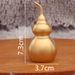 Premium Brass Small Gourd Pendant Entrance Decoration Open Hollow Tilted Head Metal Craft Laser Engraving Available_maomaolike.com