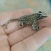 Solid Antique-Style Lizard Pet Ornament Handheld Play Piece Creative Retro Small Animal Desktop Tea Table Decoration_maomaolike.com