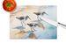 Sandpipers Glass Cutting Board Decorative Tempered Glass Kitchen Cutting And Serving Board Large Size Chopping Board_maomaolike.com