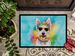 Westie Hippie Dawg Doormat Front Door Mat Indoor Outdoor Rugs For Entryway, Non Slip Washable Low Pile, 24H X 36W_maomaolike.com