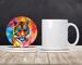 Hippie Animal Bengal Tiger Large Sandstone Coasters Pack Of 4 Absorbent Round Coasters Decor Gifts For Men Or Women, 4 In, Multicolor_maomaolike.com