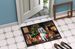 Chinese Crested Cozy Christmas Doormat Front Door Mat Indoor Outdoor Rugs For Entryway, Non Slip Washable Low Pile, 24H X 36W_maomaolike.com