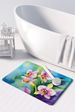 Orchids In Watercolor Memory Foam Kitchen Mat Machine Washable Anti-Fatigue Mat Cushion Comfort Bath Mat Or Kitchen Rug_maomaolike.com