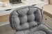 Armless Adjustable Swivel Office Chair With Wheels, PU Leather Cross-Legged Task Chair For Home, Office, Small Spaces_maomaolike.com