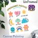 Spanish Positive Affirmations Painting Poster, Pastel Cute Cartoon Style Poster, Uplifting Spanish Positive Phrases With Cheerful Illustrated Icons_maomaolike.com