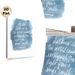 Inspirational Quote Painting Poster, Soft Blue Watercolor Style Poster, Uplifting Handwritten Motivational Quote, Brings Positive Ambiance, Suitable_maomaolike.com