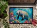 Manatee And Coral Reefs Doormat Front Door Mat Indoor Outdoor Rugs For Entryway, Non Slip Washable Low Pile, 24H X 36W_maomaolike.com