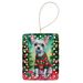 Chinese Crested Christmas Porcelain Ornament Christmas Tree Hanging Decorations For Home Christmas Holiday, Rectangle, Gift, Multicolor_maomaolike.com