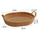 Rattan-like Woven For Living Room Handmade Snack Storage Kitchen Bun Bread Desktop Household Fruit Basket Tray_maomaolike.com