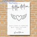 Temporary Tattoo Station Painting Poster, Minimalist Black & White Winged Heart Poster, Love-themed Decorative Sign Suitable For Wedding Receptions_maomaolike.com