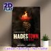 Hadestown Musical Painting Poster, Dark Gothic Burning Red Spider Lily & Skeleton Hand Poster, Atmospheric Theatrical Art Decor For Living Room_maomaolike.com