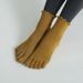 Unisex Mid-tube wooden ear lace non-slip yoga socks sweat-wicking ins Hipster Pilates trampoline women's five-finger socks_maomaolike.com