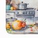 English Bulldog The Chef Memory Foam Kitchen Mat Machine Washable Anti-Fatigue Mat Cushion Comfort Bath Mat Or Kitchen Rug_maomaolike.com