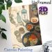Korean Cuisine & Soju Painting Poster, Warm-toned Illustrated Food Scene Poster, Appealing Culinary Artwork Ideal For Restaurant And Kitchen Dining_maomaolike.com