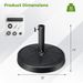 31LBS 18 Inch Round Outdoor Umbrella Base_maomaolike.com