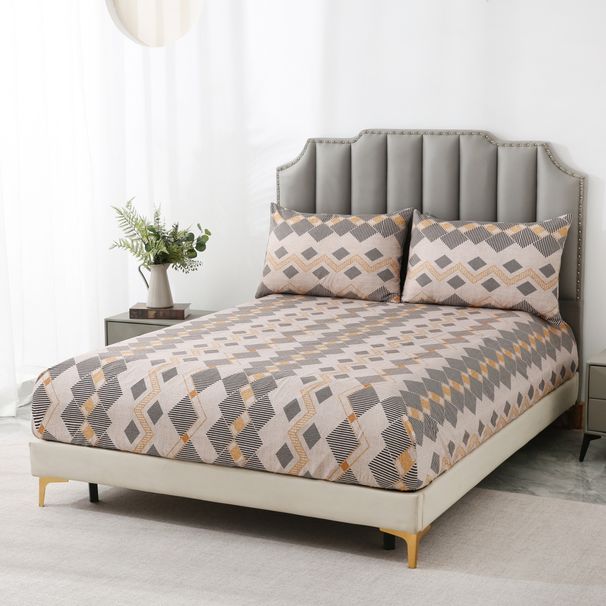 Tribal Bohemian Cover Polyester Skin Friendly Bed Mattress Protector Fitted Sheet_maomaolike.com