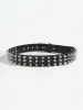 1pc Women's Cool Punk Style Rivets Decorated Heavy Metal Dark Belt_maomaolike.com