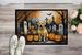 Yellow Labrador Retriever Spooky Halloween Doormat Front Door Mat Indoor Outdoor Rugs For Entryway, Non Slip Washable Low Pile, 24H X 36W_maomaolike.com