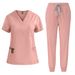 Women's short-sleeved doctor's gown, surgical gown, women's beauty work clothes, men's operating room scrub gown, elastic quick-drying gown_maomaolike.com