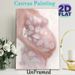 Blush Floral Painting Poster, Soft-hued Textured Impressionist Style Poster, Delicate Aesthetic Wall Decor Suitable For Bedroom, Living Room_maomaolike.com