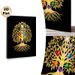 Kabbalah Tree Of Life Painting Poster, Elegant Golden Tree With Colorful Astrological Symbols Poster, Mystical Spiritual Decor Ideal For Meditation_maomaolike.com