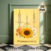 Phlebotomist Themed Painting Poster, Warm-toned Vintage Golden Syringe & Floral Poster, Gentle Medical-themed Decor Ideal For Clinic, Medical Office_maomaolike.com