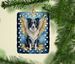 Border Collie My Angel Porcelain Ornament Christmas Tree Hanging Decorations For Home Christmas Holiday, Rectangle, Gift, Multicolor_maomaolike.com