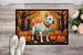 White Pit Bull Terrier Fall Doormat Front Door Mat Indoor Outdoor Rugs For Entryway, Non Slip Washable Low Pile, 24H X 36W_maomaolike.com