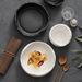 White Ceramic Soup Household Japanese Style Irregular Deep Dessert Creative Fruit Salad Bowl_maomaolike.com
