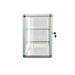 Tempered Glass Top Display Cabinet With Sliding Glass Door And Lock, Standard Aluminum Frame, Display Cabinet With Sliding Glass Door, Lock And LED_maomaolike.com