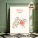 Punjab Map Painting Poster, Delicate Pastel Floral-filled Map Poster, Charming Regional-inspired Decor Ideal For Home And Office Spaces_maomaolike.com