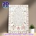 Lord's Prayer Painting Poster, Vintage Cross-stitch Style Floral & Bird Adorned Poster, Serene Religious Text Decor Suitable For Home Prayer Space_maomaolike.com