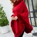 Women's Clothing 2023 autumn and winter new women's clothing shawl tassel cape fur collar pullover sweater women_maomaolike.com