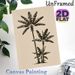 Banana Tree Painting Poster, Monochrome Line Art Style Poster, Understated Tropical Natural Decor Suitable For Living Room, Bedroom, Office_maomaolike.com
