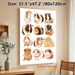 Guinea Pig Themed Painting Poster, Cute Cartoon Stylish Guinea Pigs With Glasses & Ornaments Poster, Lovely Decorative Artwork Suitable For Bedroom_maomaolike.com