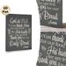 Religious Gratitude Prayer Painting Poster, Vintage Chalkboard-style Poster, Inspirational Faith-based Script With Wheat Motifs, Suitable For Dining_maomaolike.com