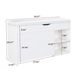 Entryway Bench With Shoe Storage,Adjustable 3-Tier Flip-Up Drawers & Hidden Cabinet,Space-Saving Shoe Organizer,Triple Storage And Modern Design,for Hallway And Living Room,White_maomaolike.com