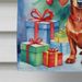 Dachshund Christmas Reindeer House Flag Large Porch Sleeve Pole Decorative Outside Yard Banner Artwork Wall Hanging, Polyester, House Size, Multicolor_maomaolike.com