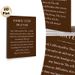 Third Step Prayer Painting Poster, Minimalist Typographic Poster, Elegant Brown Background With White Spiritual Prayer Text, Inspirational Wall Decor_maomaolike.com