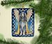 Afghan Hound My Angel Porcelain Ornament Christmas Tree Hanging Decorations For Home Christmas Holiday, Rectangle, Gift, Multicolor_maomaolike.com