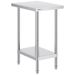 VEVOR Stainless Steel Prep Table, 24 X 18 X 34 Inch, Heavy Duty Metal Worktable With 3 Adjustable Height Levels, Commercial Workstation For Kitchen Garage Restaurant Backyard_maomaolike.com