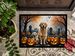 Golden Retriever Spooky Halloween Doormat Front Door Mat Indoor Outdoor Rugs For Entryway, Non Slip Washable Low Pile, 24H X 36W_maomaolike.com