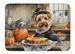Lakeland Terrier Fall Kitchen Pumpkins Memory Foam Kitchen Mat Machine Washable Anti-Fatigue Mat Cushion Comfort Bath Mat Or Kitchen Rug_maomaolike.com
