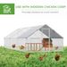 10' X 20' X 6.5' Chicken Coop Cage, Outdoor Hen House W/Cover & Lockable Door_maomaolike.com