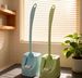 No Dead Angle Super Easy To Use Bathroom Special Cleaning Long Handle Plastic Toilet With Base Set Brush_maomaolike.com