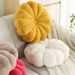 Household Accessories Nordic Ins Small Rabbit Fur Pumpkin Cushion Futon Handmade Pleated Sofa Bedside Cushion Office Bay Window Pillow_maomaolike.com